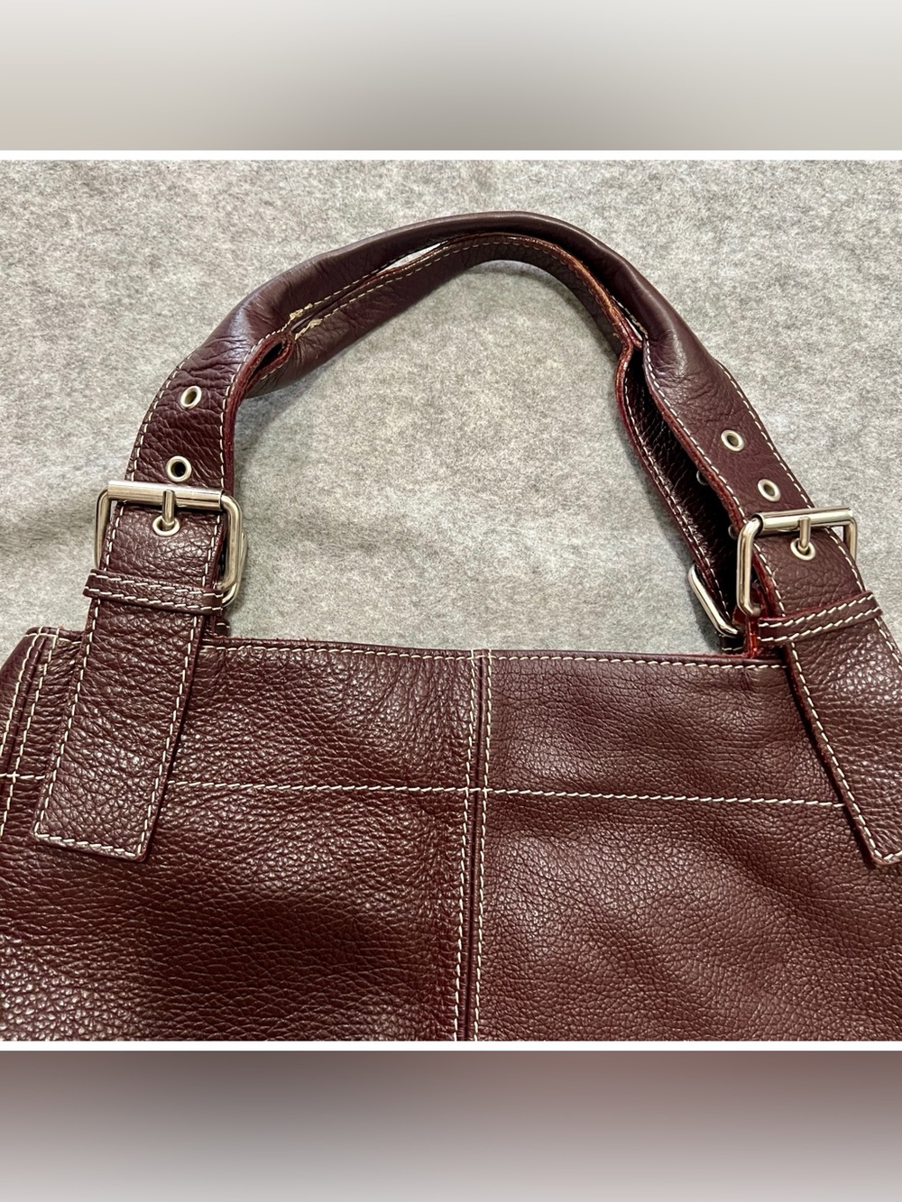Maurizio Taiuti Purple Leather Shoulder Bag Made in Italy - Picture 4 of 17